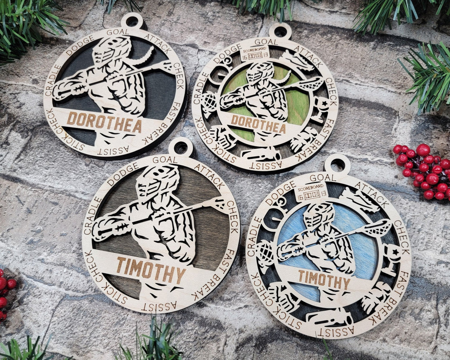 Christmas Ornament - Lacrosse Player