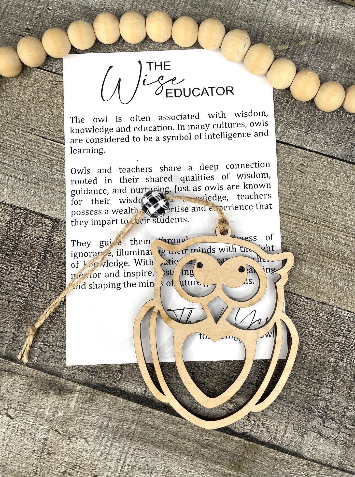 Owl Ornament - for Teachers or for your "Wise" Friends!