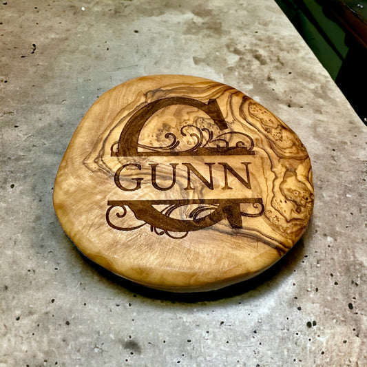 Olive Wood Coasters - set of 4