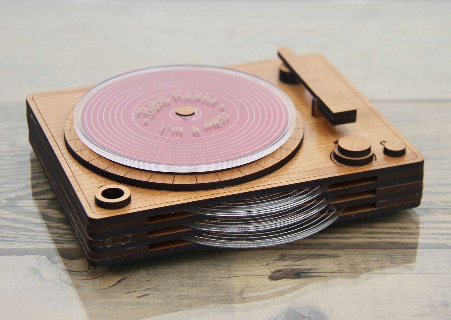 Record Player Coaster Set